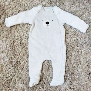 Absorba Fuzzy Polar Bear Onsie